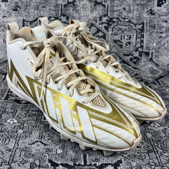 adidas Other - Adidas Freak Spark MD 23 HP7711 Men's US 10.5 White Gold Football Cleats ZAP678